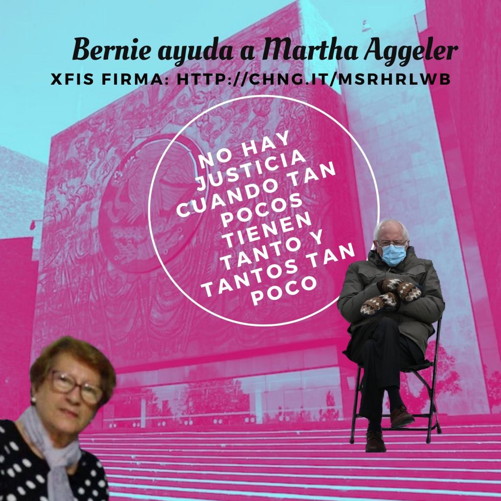 Bernie Ayuda a Martha Aggeler