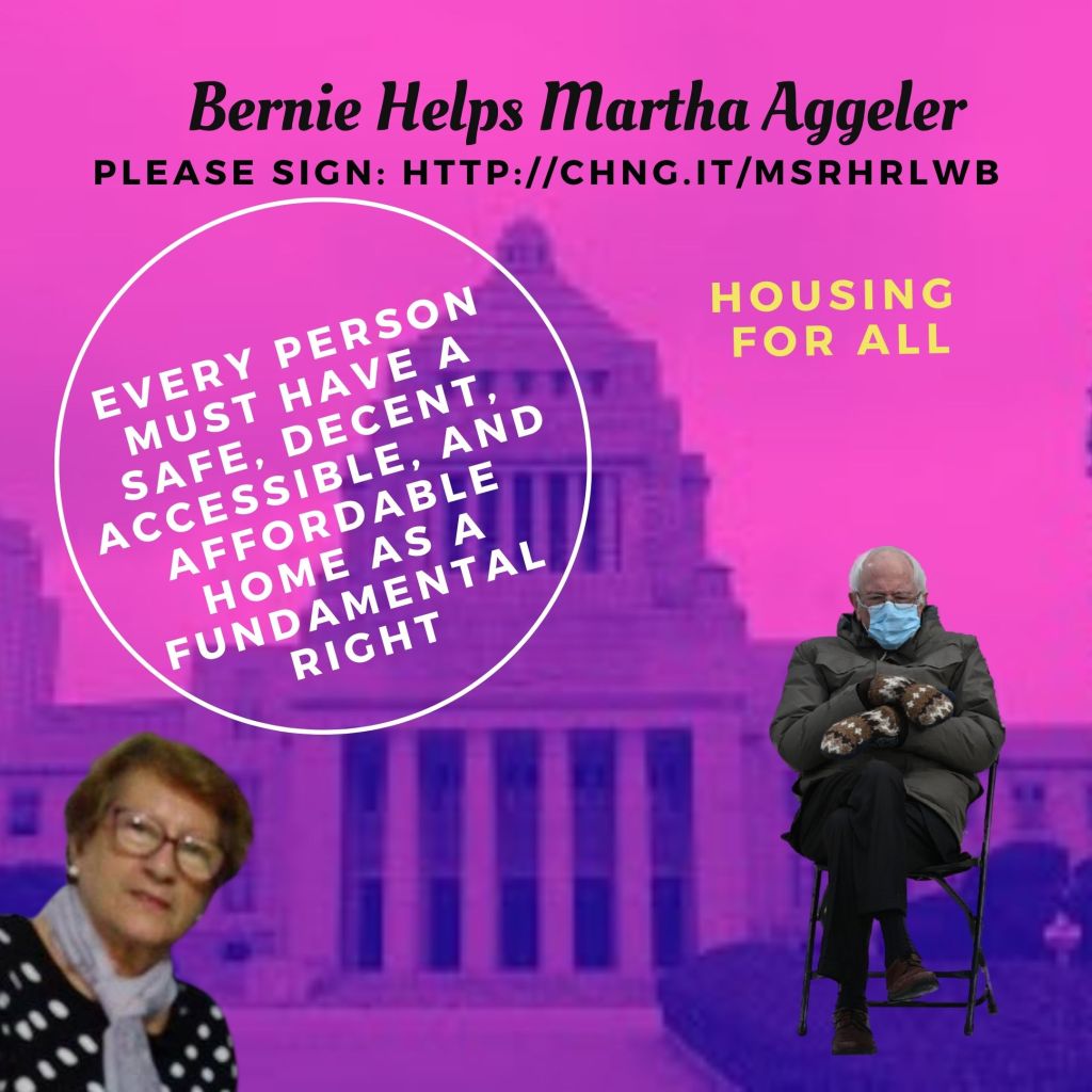 Bernie Helps Martha Aggeler