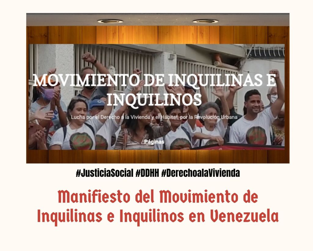 Manifiesto del Movimiento de Inquilinas e Inquilinos en Venezuela