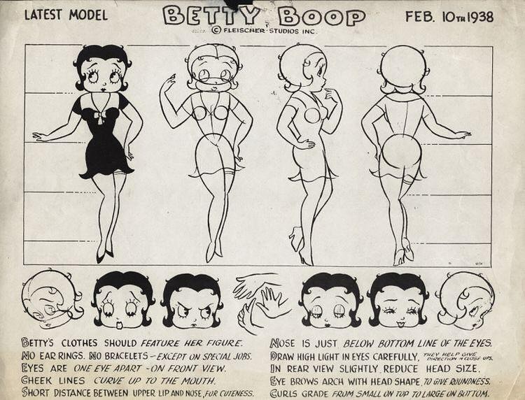Learn to draw Betty Boop